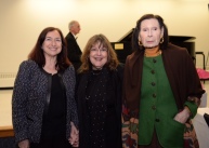 Jeanne Weill Historical Society President, Laraine Barach AAC Chair and Vera Colitti, Arts Patron