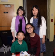 Kathleen Harte (MHS AP Art) with Maggie Ma and family